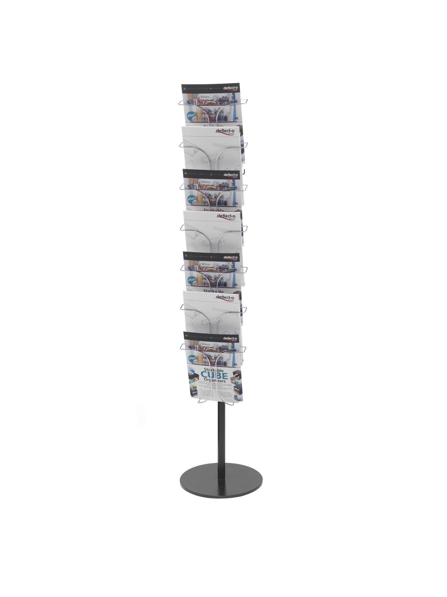 Eurostat Magazine Rack Deflecto Europe 142.5Cm H Metal Magazine Rack | Wayfair.co.uk