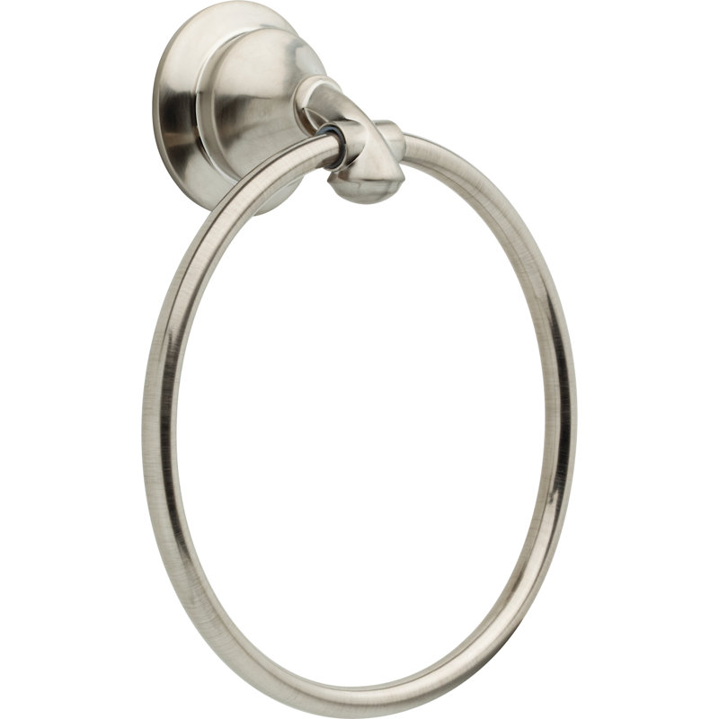 Anneau porte-serviette rond fermé à fixation murale, accessoire et quincaillerie de salle de bain Linden™