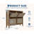 Farmhouse Rattan Shoe Cabinet, 47 ''Boho Shoes Organizer with 4 Flip Drawers, Freestanding Narrow Shoe Rack for Entryway with Hidden Golden Handles&Adjustable Shelves (Brown)
