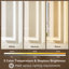 Miroir de salle de bain Bluetooth à DEL à éclairage avant et rétroéclairé, 3 couleurs de température et intensité variable, miroir de coiffeuse en verre trempé-177309319