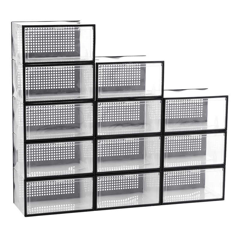 12 Pair Stackable Shoe Storage Box