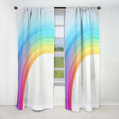 Trish - Shapes Curtain - Blackout Abstract Curtain - 1 Panels