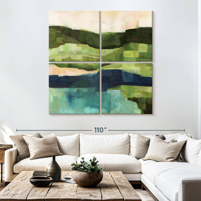 Pastoral Patchwork I, H 74 po x l 74 po