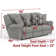 Trifecta Power Reclining Sofa with 3 Reclining Seats and Drop Down Table