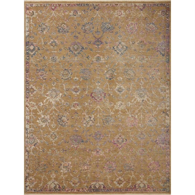 Febbas Performance Oriental Indoor Rug, Round 3'2"