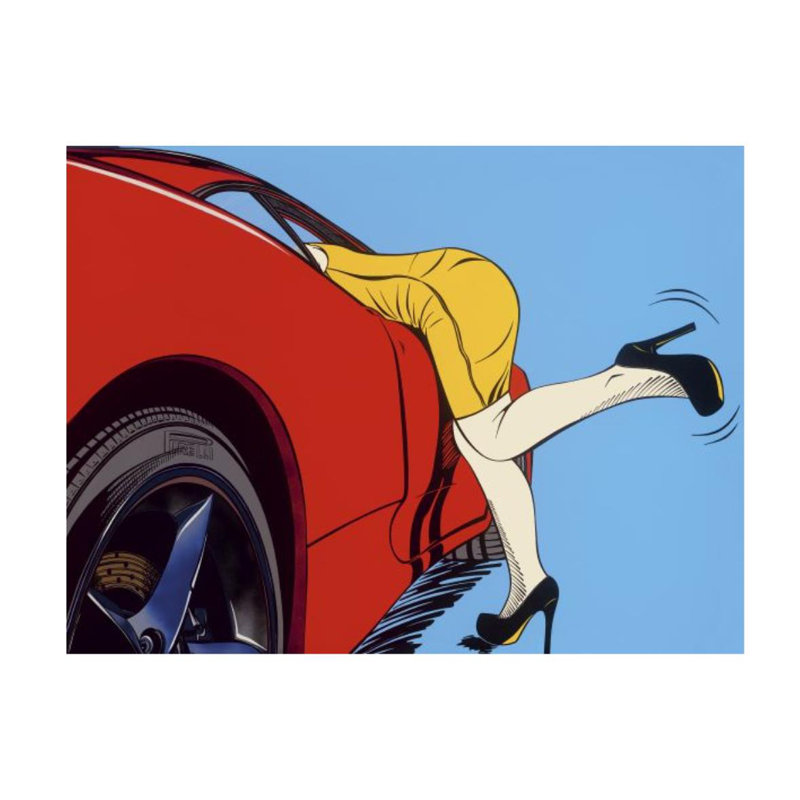 On Impluse Print by Deborah Azzopardi, 36" H x 48" W, Glass Coat