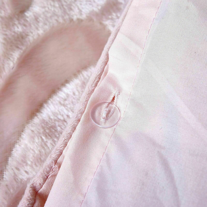 Floral Duvet Cover Set with Pillowcases, Blush Pink, Super King