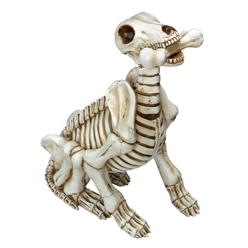 Statue du squelette pour chien fetch the