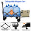Chariot de chariot pliant robuste - capacité de 300 lb, roues tout-terrain pour le camping