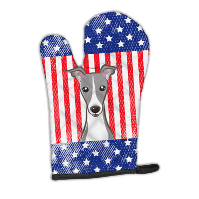 Caroline's Treasures American Flag Polyester Oven Mitt