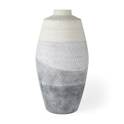 Vase de table en céramique 17 po