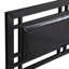 Lit simple - meuble de chambre à coucher moderne, noir, silencieux, facile à assembler, s'adapte à tous les types de matelas, aucun sommier tapissier, structure métallique noire de 37,05 po de hauteur, apparence, assemblage, compatible avec les types