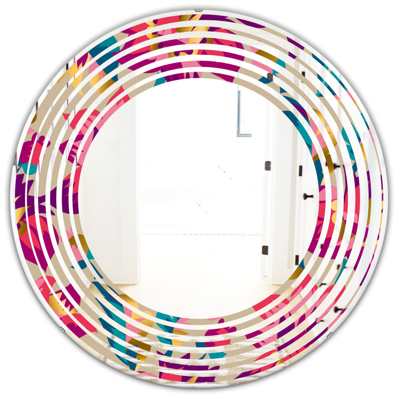 Miroir mural sans cadre Wave, 23,6 po x 23,6 po
