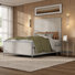 Ensemble de chambre à coucher à panneaux en métal martelé 2 pièces Premier