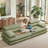 The Serenity 118'' Boneless Curved Sofa Linen-Blend Chenille A Fully Assembled-906672493