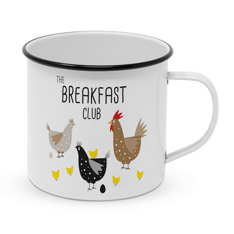 Powder-coated Metal Coffee Mug
