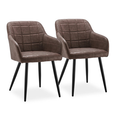 48cm H Upholstered Metal Armchair