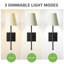 Applique murale rechargeable Bell + Howell avec abat-jour en tissu et fonctions à intensité variable-128517702