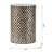 D14x20" Cylindrical Garden Capiz Stool, Accent Side Table