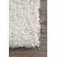 Tapis de couloir à poil long blanc cassé uni pour le salon, la chambre à coucher, la salle à manger, la chambre de bébé, le vestibule et le couloir Exmouth-31645395