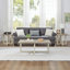 Ensemble de 3 tables basses, tables basses et 2 tables de bout Luno, gris vieilli et beige-1675629135