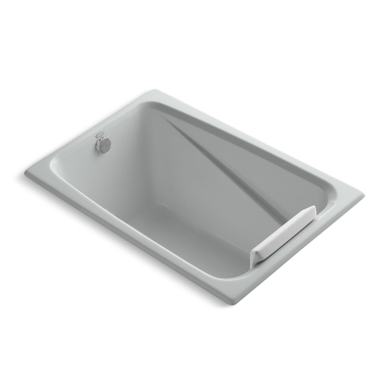 Greek 48" x 32" Drop-in Soaking Bathtub, Ice Gray