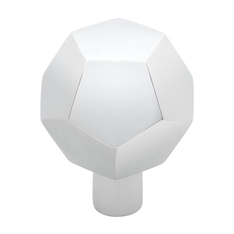 Geometric Knob, Polished Chrome