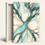 Toile sarcelle et rouille-133564263