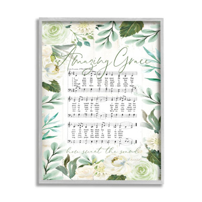 Amazing Grace Partition florale verte