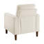 Chaise de salon moderne en velours côtelé rembourré avec coussin confortable en bois massif 1pc-757385417