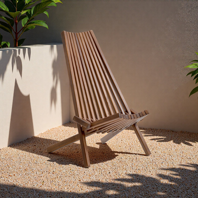 Chaise pliante en bois