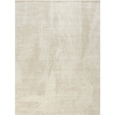 Tapis ivoire et beige noué à la main de haute qualité