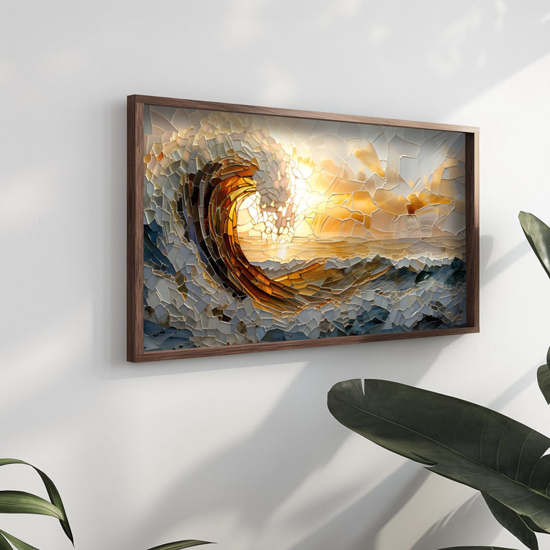Élégante peinture encadrée décorative, 23,6 po x 47,2 po x 0,1 po | 100% panneau de fibres à densité moyenne de 3 mm d'épaisseur, magnifiquement encadré en 100% épinette | Parfait pour la décoration de la maison ou du bureau, ajoute style et sophistication à tout espace