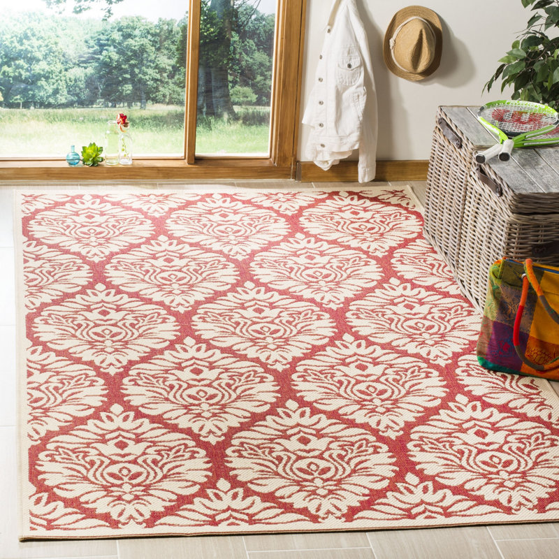 Emmanuel 100 Performance Ikat Indoor/Outdoor Area Rug, Rectangle 5'3" x 7'6"