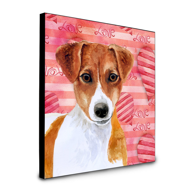 Panneau mural d’art Durflinger, Terrier Jack Russell 1