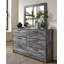 Lit à panneaux, commode, miroir et table de chevet Baystorm-1250978313