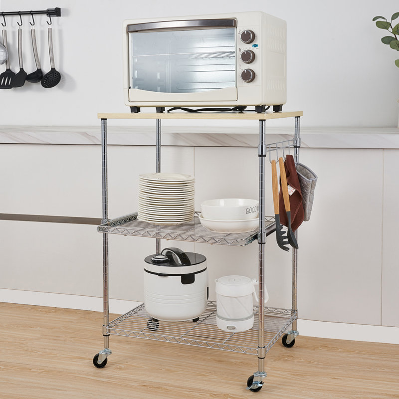 Chariot de cuisine à 3 niveaux