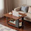 Table basse / table d'appoint moderne 27,6 po avec plateau pliable et roulettes (table incluse seulement)-442051461