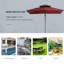 Parasol de patio décalé 10 pi Outsunny