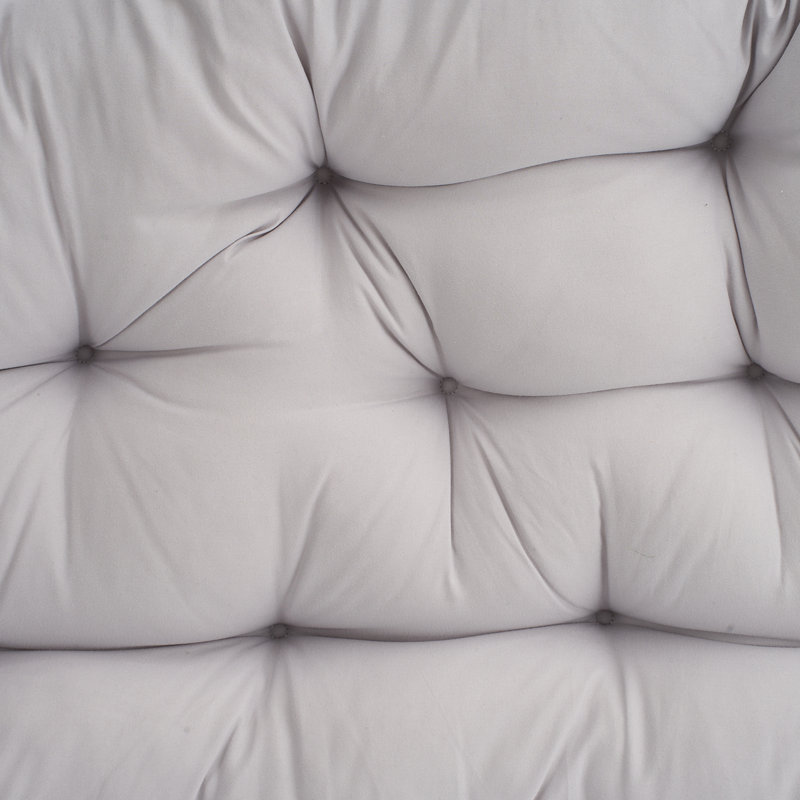 Upholstered Headboard Pillow, Light Grey