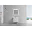 Ensemble de meuble-lavabo mural simple 24 po Ashriya-9768654