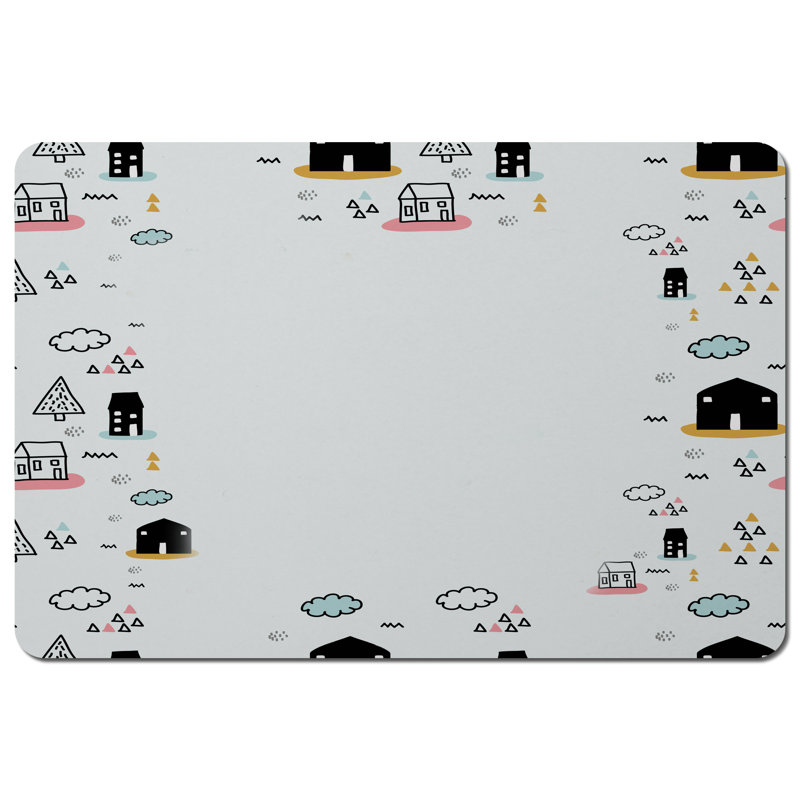 Robyn Polyester-Coated Hardboard Geometric Rectangle Placemat