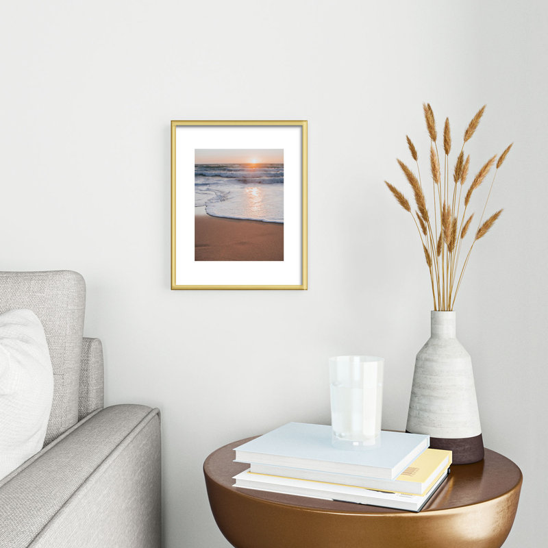 «Hello Twiggs End of Day», reproduction d'art encadrée, H 10 po x l 8 po, Or