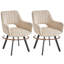 Linen Blend Upholstered Armchair-842539891-842539890-842539901