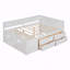 Lit de jour double avec tiroirs et tablettes-129620554-129620553