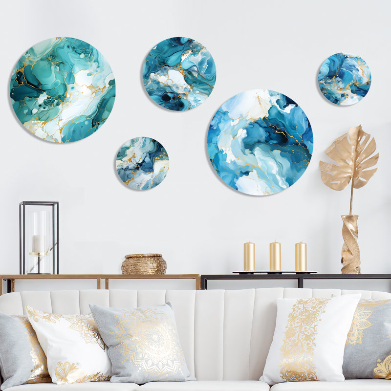 Ensemble d'art mural rond Isaac Glamble