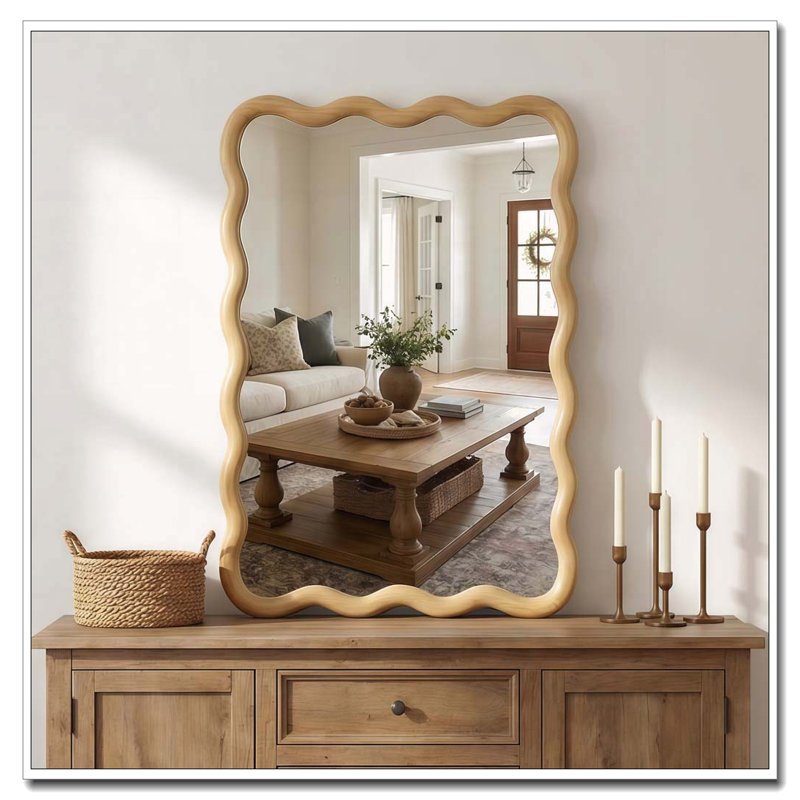 Miroir Wavy, Chêne