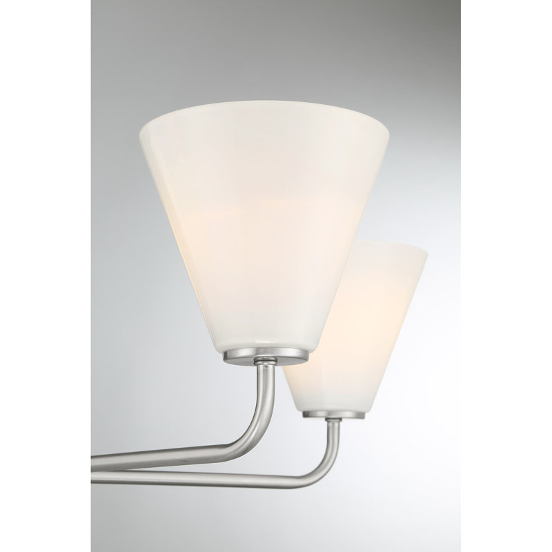 Hashimoto 3-Light Chandelier in Brass, Brass, 9" H x 24" W x 24" D, 3 Lights