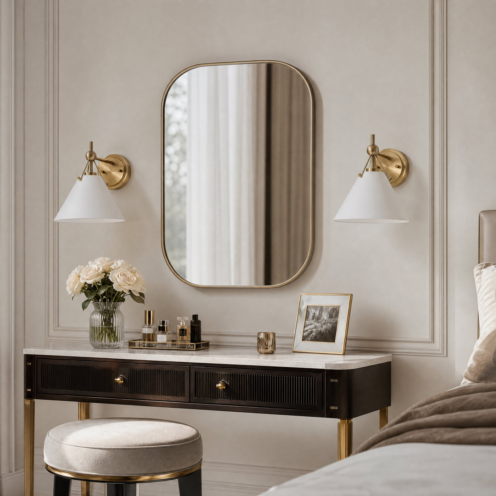 Rome Single Light Armed Sconce, White
