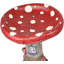 Enchanted Fairy Garden Cottage Inverted Toadstool Mushroom LED House Figurine